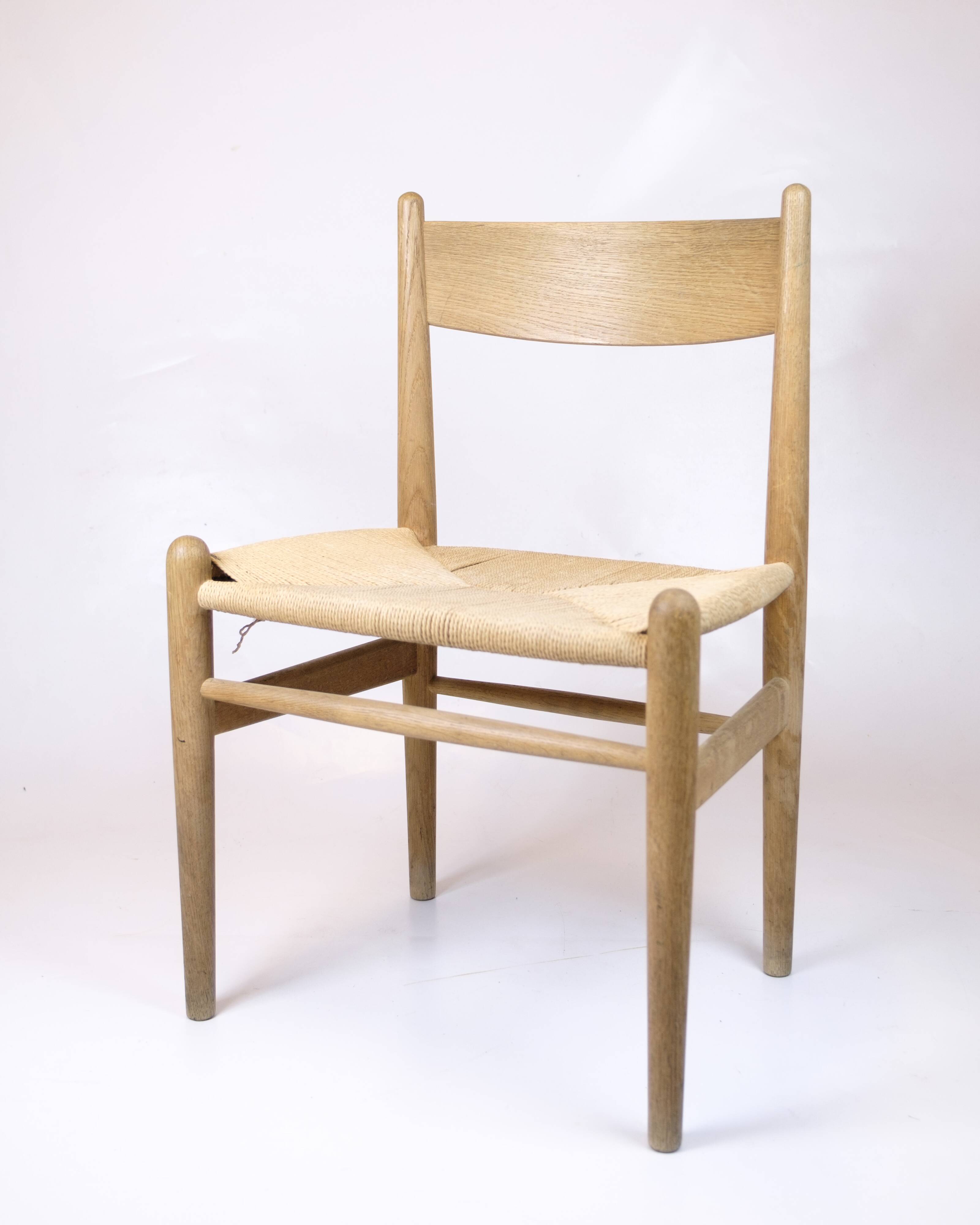 CH36 chair - model CH36 - oak and paper wicker - Hans J. Wegner - Carl Hansen & Son