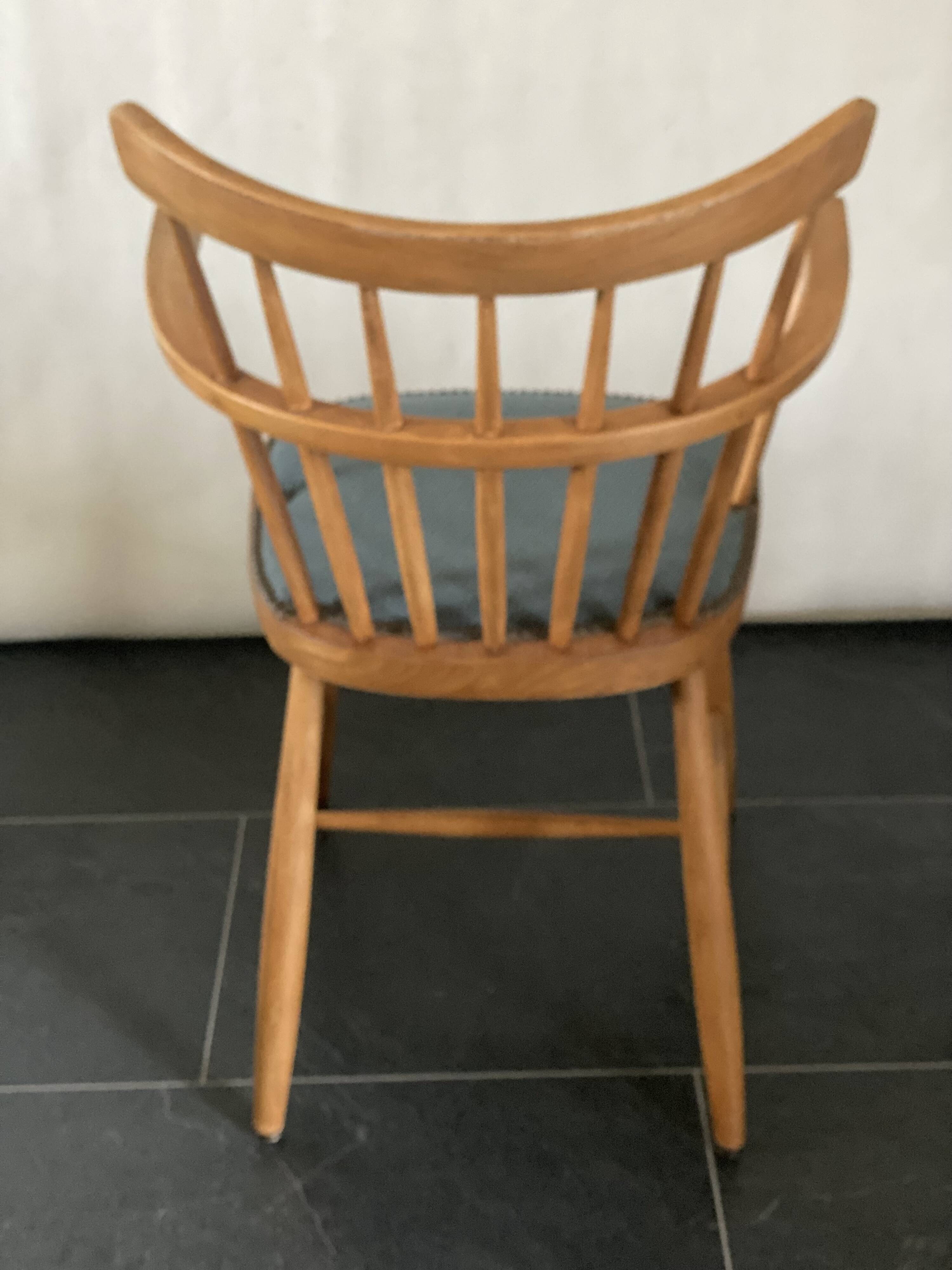 Chaise de bureau par Helmut Lubke du milieu du siècle