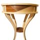 Pedestal table - small round table in wooden marquetry