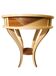 Pedestal table - small round table in wooden marquetry