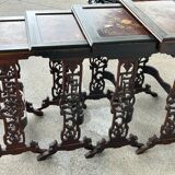 Suite of four Japanese nesting tables from the nineteenth century