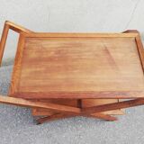 Solid oak serving table 1950s