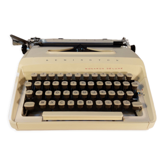Machine à écrire mécanique vintage Remington Monarch Deluxe