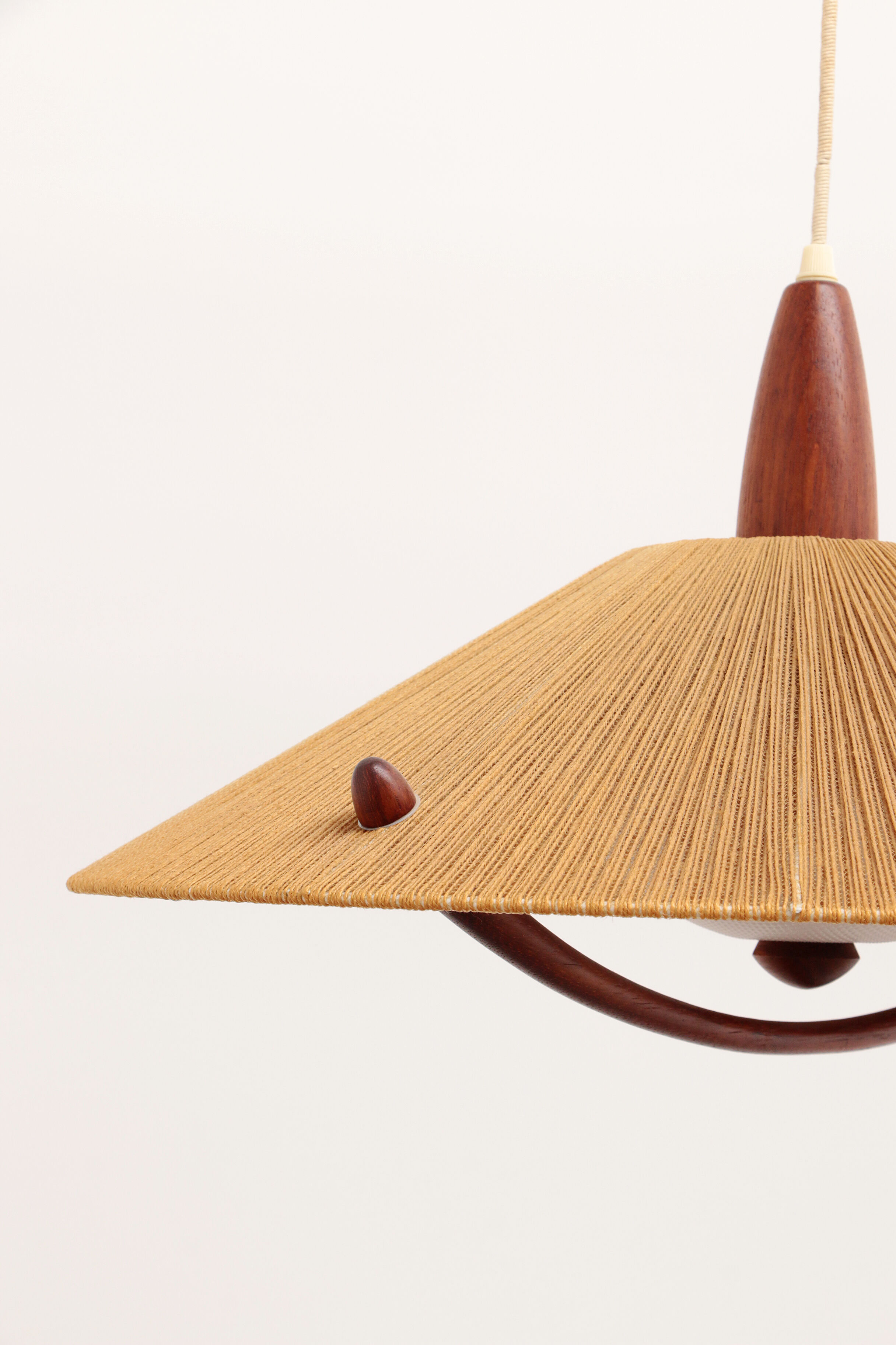 Vintage Temde Hanging Lamp with Plexi Glass, 1960