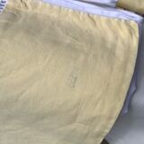 2-seater JC monogram sheet embroidered in yellow, yellow lapels day ladder