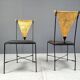 Set of 6 post modern dining chairs, 1970s