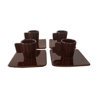 Coffee set 4 cups and 4 saucers