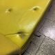 Mid Century / Modernist / Bauhaus Style  Chaise in yellow leather and chrom