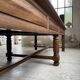 Solid walnut farmhouse castle table 1900 XXL