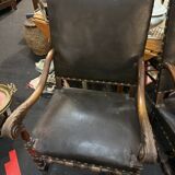 Pair of Louis XIII armchairs