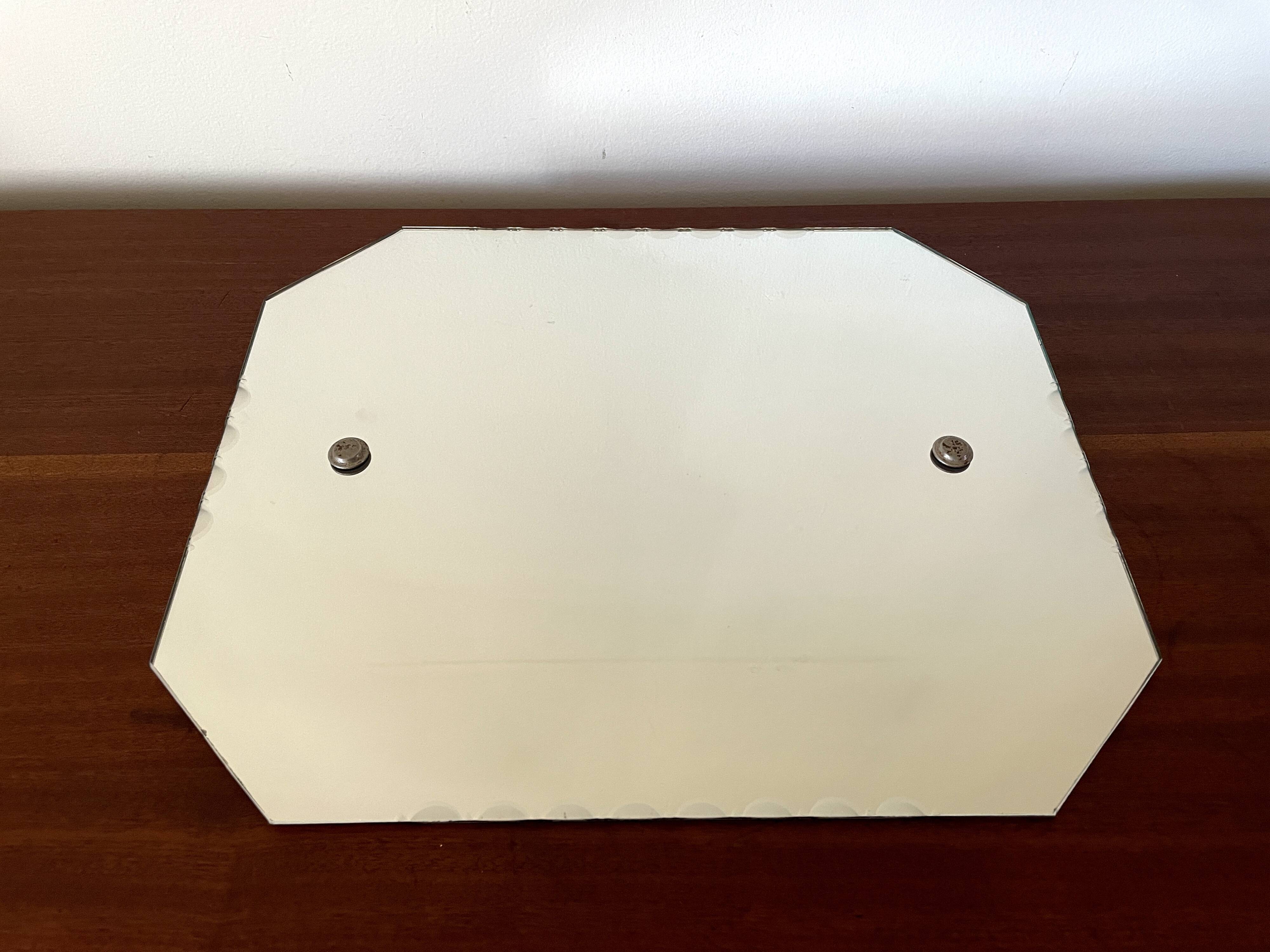 Beveled octagonal mirror, 1930