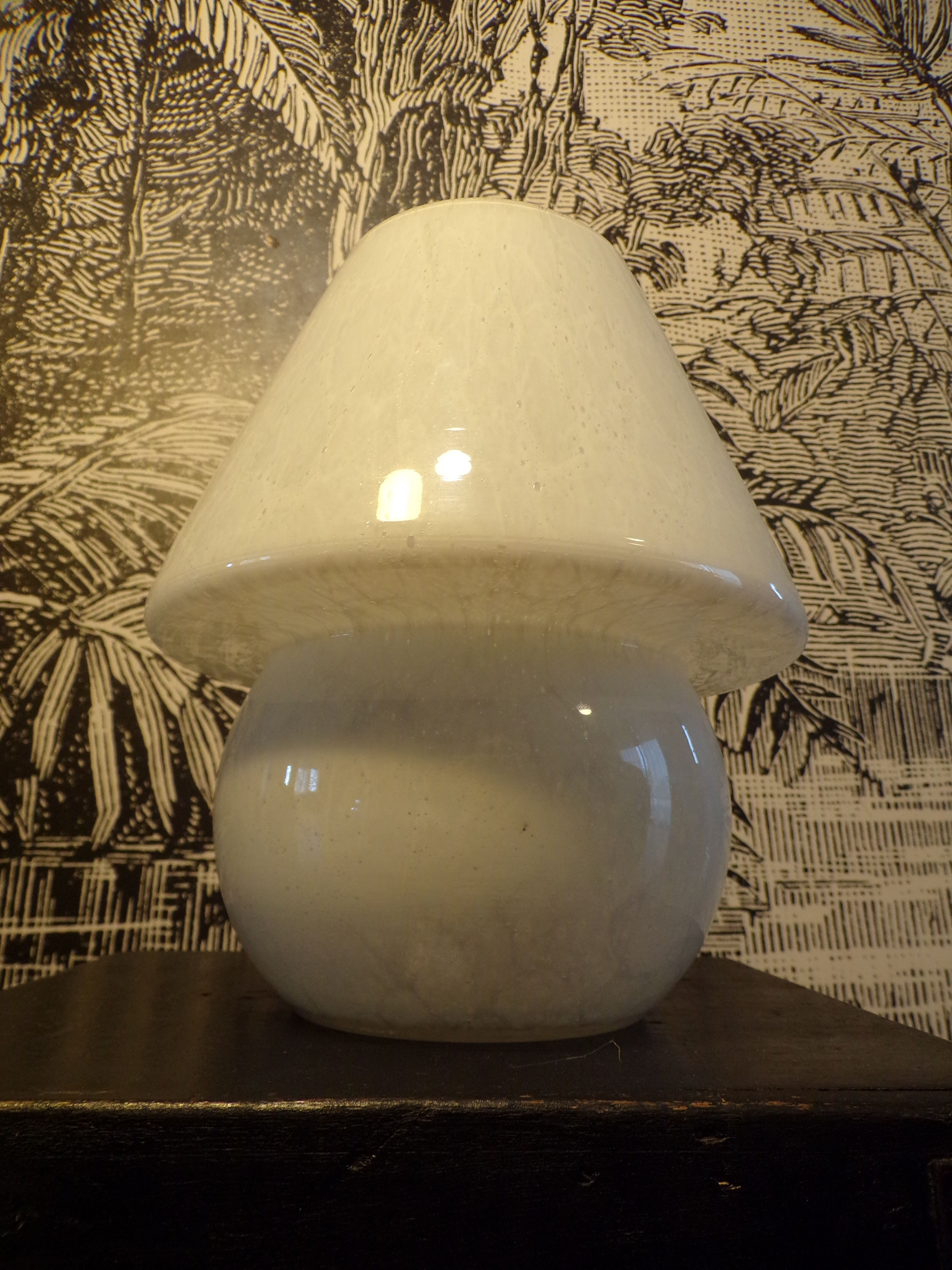 Murano glass mushroom lamp