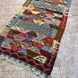 Contemporary Kilim Rug - Taznakht Kilim runner - runner - Unique runner rug - Berber rug