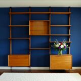 Scandinavian wall system in teak 1960