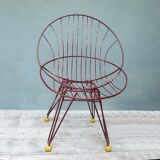 Metal basket Chair years 50