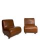 Curve armless armchairs, 1970s