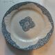 Two antique plates from the 19th century, one flat and one deep, from Gien.