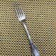 Christofle silver-plated fork, Rubans model