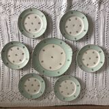 12 Assiettes à dessert et plat HERMES