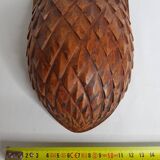 Carved wooden hood signed by J. Pérard and numbered 1900-1910