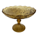 Footed plate sun moulded glass yellow