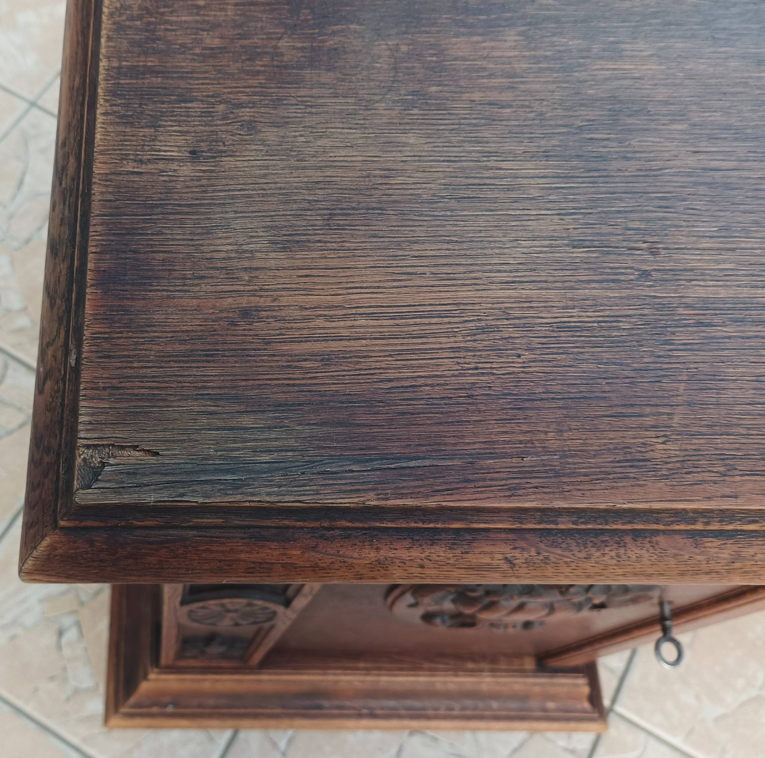 Art Deco oak desk