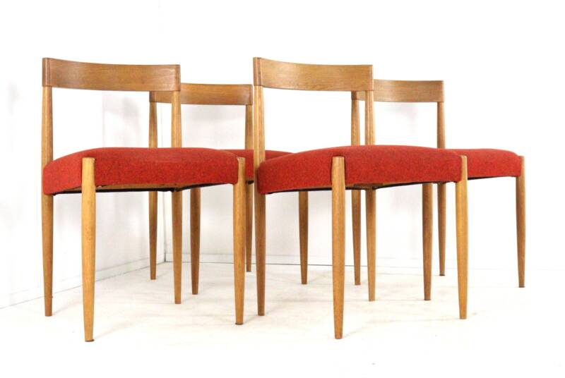 Set of Danish Oak Chairs - mid century modern danish design