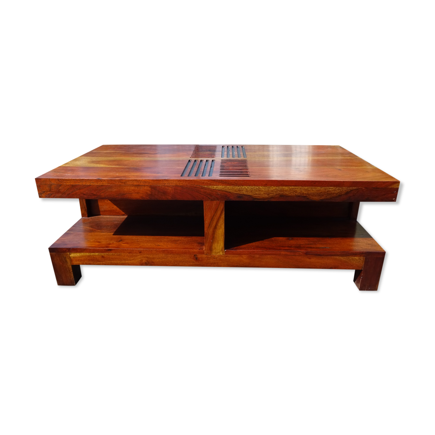 Exotic solid wood coffee table
