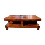 Exotic solid wood coffee table