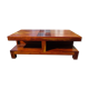 Exotic solid wood coffee table