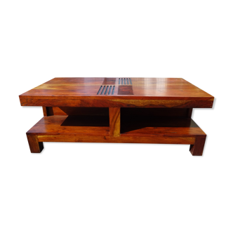 Exotic solid wood coffee table