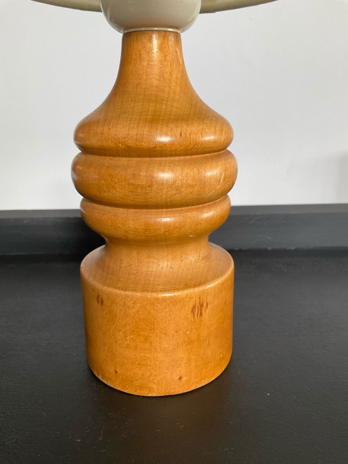 Vintage wooden lamp from the 60s