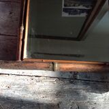 Bevelled bamboo mirror