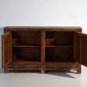 Pine buffet with two doors and scalloped panels – China, circa 1950