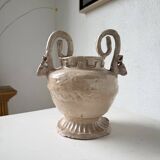 Ceramic bowl with ram heads