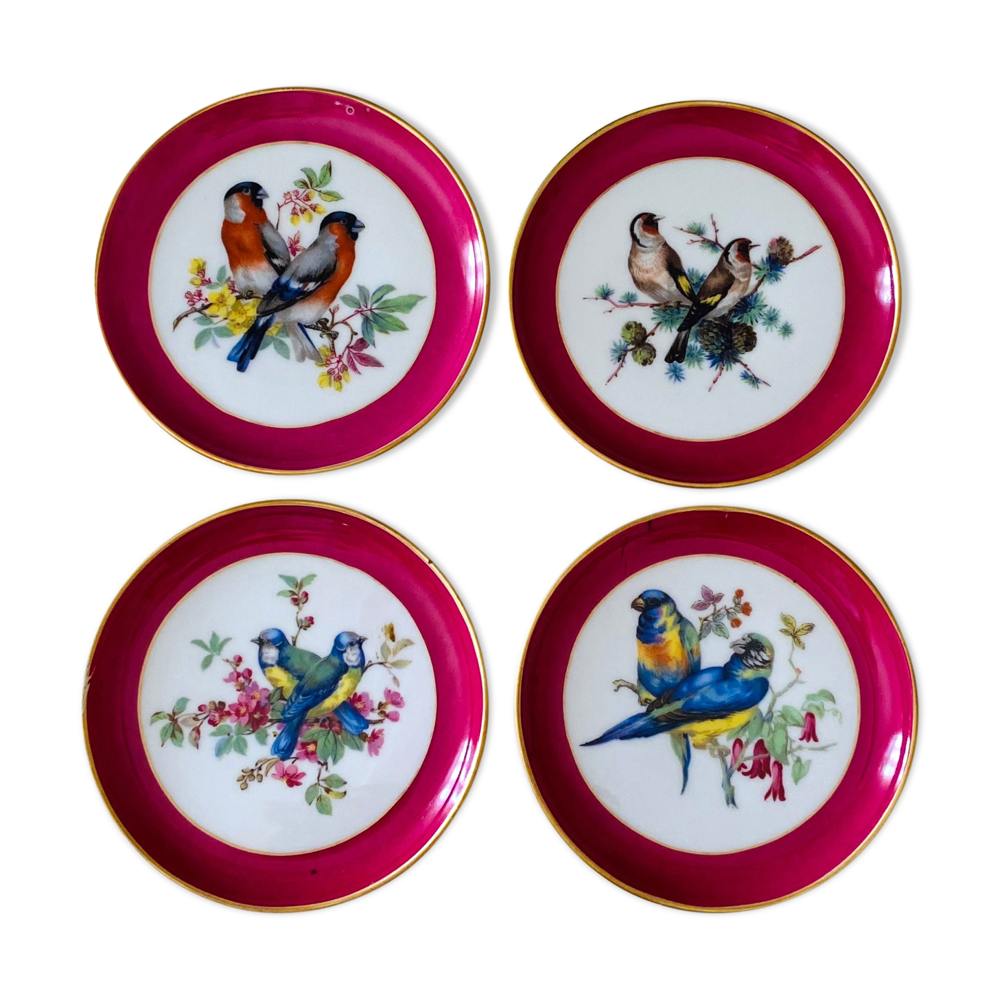 Vintage wall plates, birds, Kaiser AK Germany