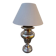 Large silver metal lamp with classic baluster o