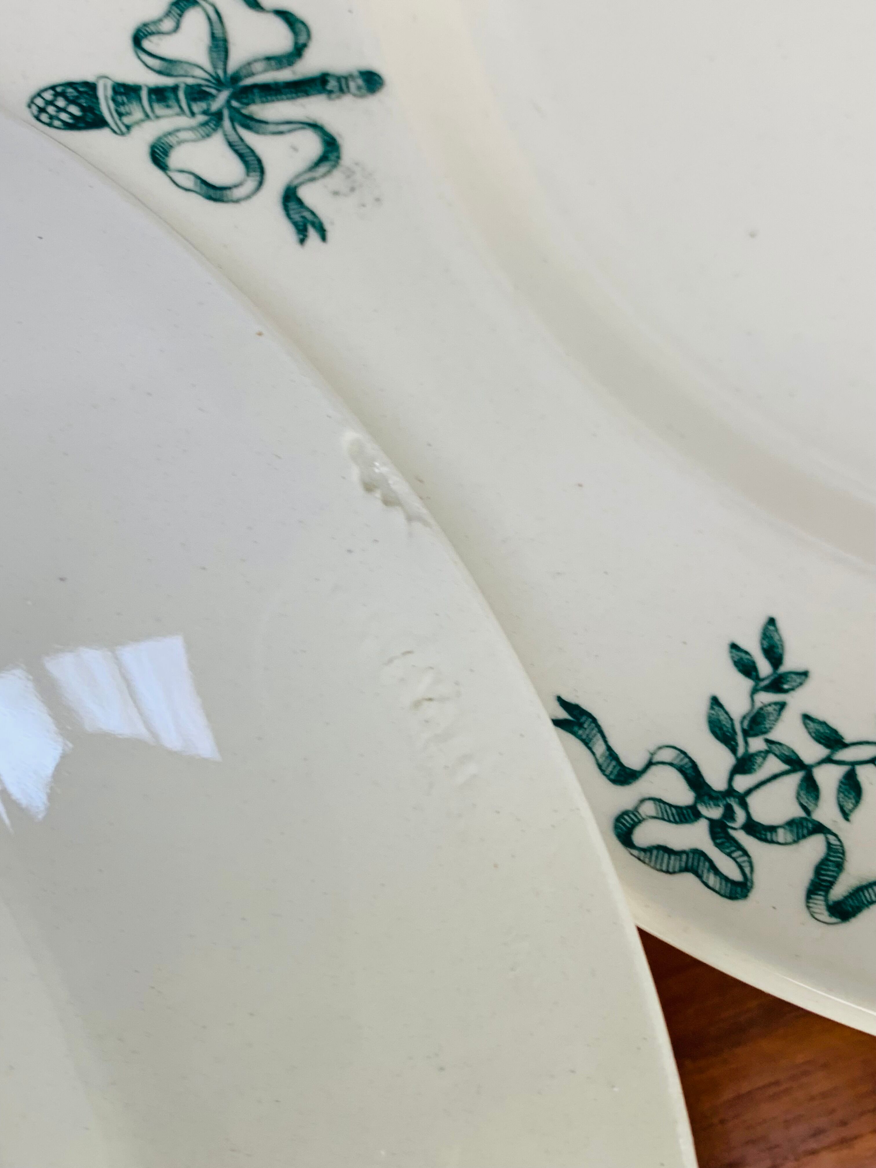 4 Sapho Longchamp iron earth soup plates