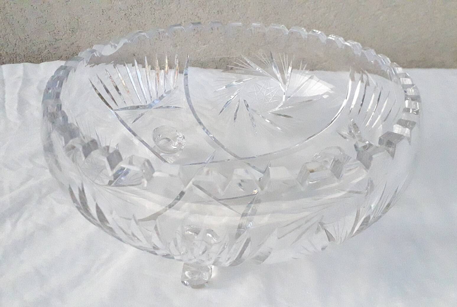 Crystal salad bowl