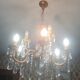 Bronze or brass chandelier from the 1980s.