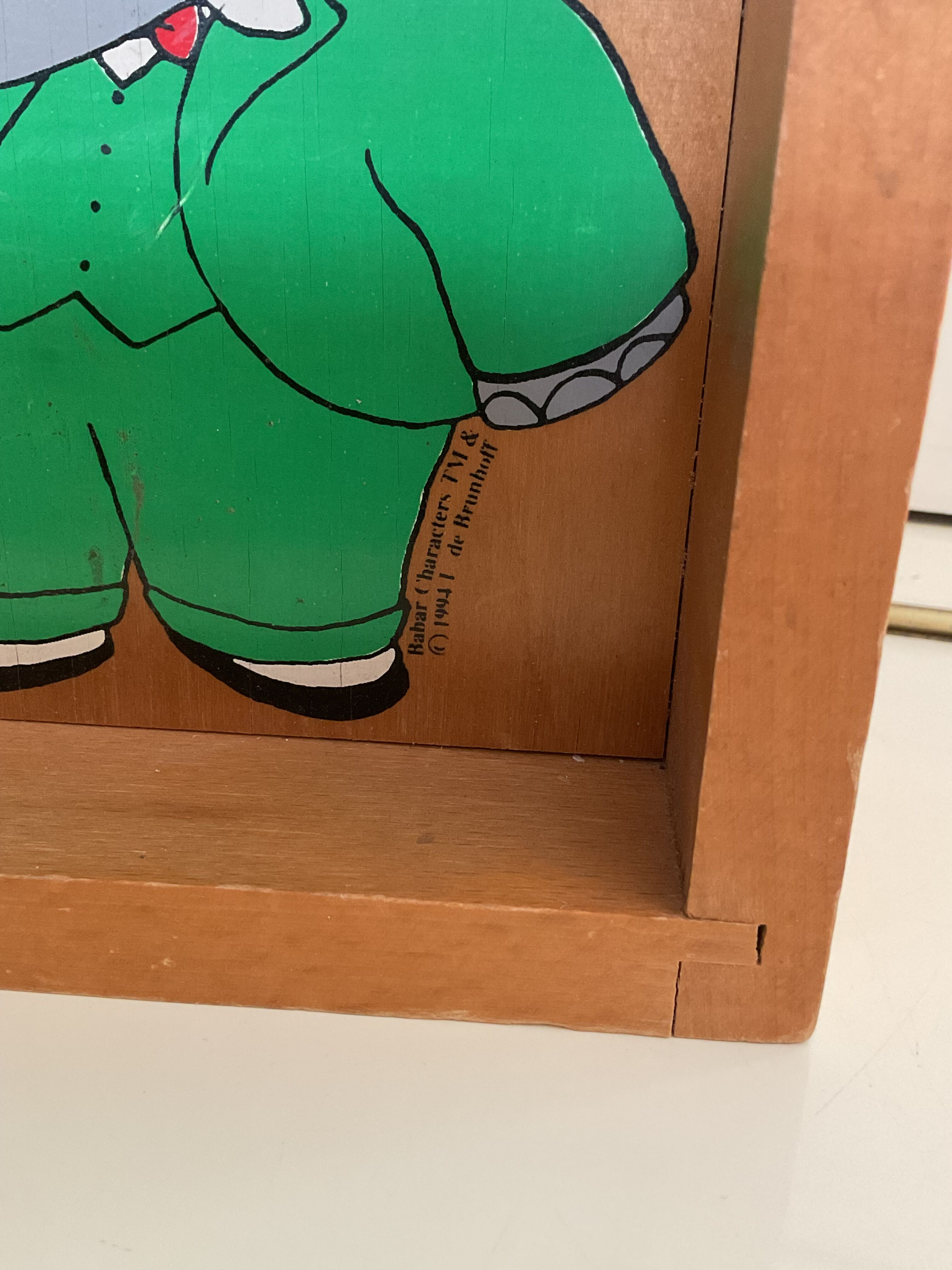 Serres livres Babar en bois