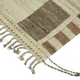 Handmade Turkish One of a Kind 228 cm x 312 cm Beige Wool Carpet