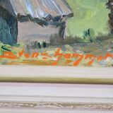 Carl Stenshammar, Swedish Landscape, 1950s, Oil on Canvas, Framed