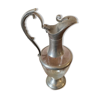 Ewer, Glass and tin, circa 1950