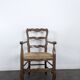 Wicker armchair in Louis XV style
