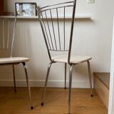 Pair of chrome chairs