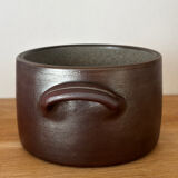 Water butter dish in glazed pottery