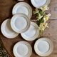 Set of 10 antique dessert plates - Auteuil from Lunéville