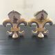Paire de vases fleurs de lys Henriot Quimper