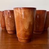 Digoin cups in glazed stoneware